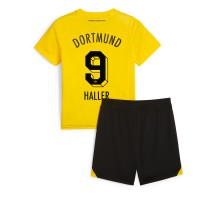 Borussia Dortmund Sebastien Haller #9 Koszulka Podstawowa dzieci 2023-24 Krótki Rękaw (+ krótkie spodenki)
